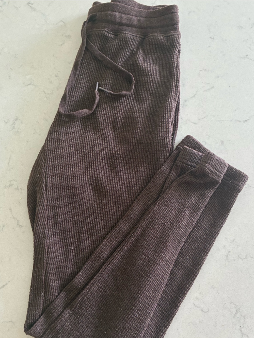 TNA brown waffle knit lounge pants  🤎🐻